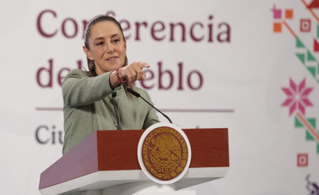 La presidenta Claudia Sheinbaum Pardo durante la mañanera del 28 de octubre de 2025. Foto: Carlos Mejía /EL UNIVERSAL