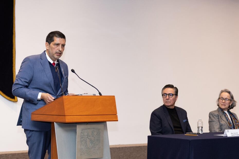 Inauguración del Coloquio El Otro Lado: Nuevas perspectivas de la relación México-Estados Unidos. Participó el director general editorial de El Universal, David Aponte. Foto: Hugo Salvador / EL UNIVERSAL