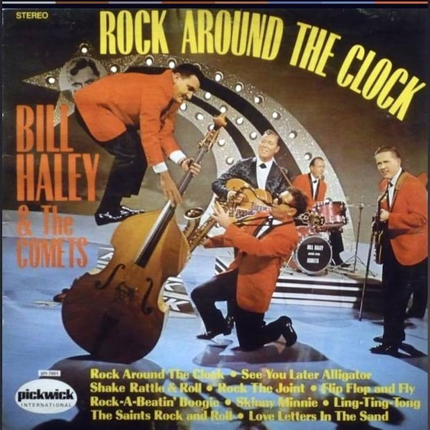 Además de la música, que para entonces era novedad, Bill Haley y sus Cometas se distinguían por dar presentaciones desenfadadas y enérgicas. Pinterest.