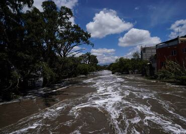 Conagua alerta a municipio de Ixmiquilpan por crecida de río Tula