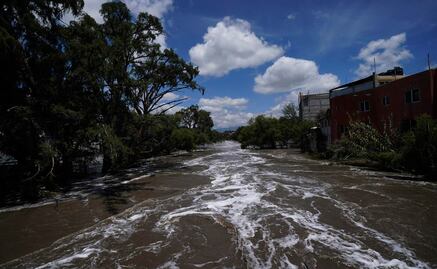 Conagua alerta a municipio de Ixmiquilpan por crecida de río Tula
