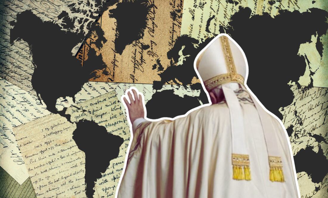 La iglesia que deja el Papa Francisco ha aumentado su número de fieles, pero con menos sacerdotes y seminaristas. Ilustración: Especial.