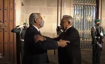 AMLO recibe en Palacio Nacional a Alberto Fernández, presidente de Argentina