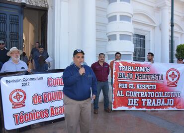Piden sindicatos de Universidad de Sonora apoyo para no estallar en huelga