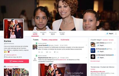Karime. Activa en las redes sociales