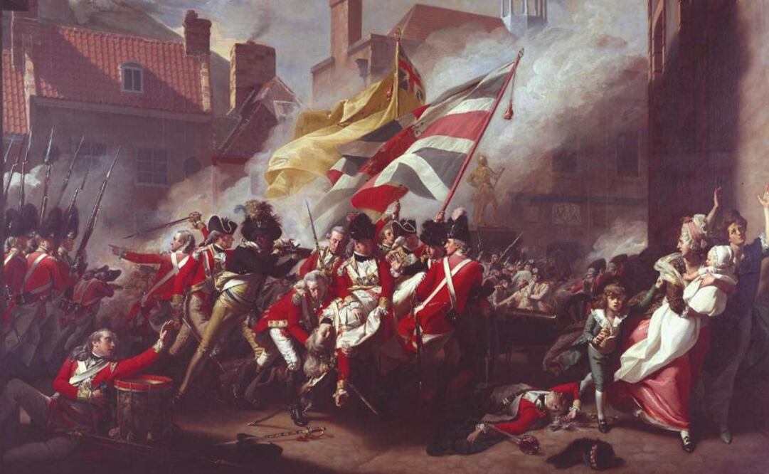 El óleo "The Death of Major Peirson" (1783), de John Singleton Copley, forma parte de la exhibición. FOTO: Tomada de tate.org.uk