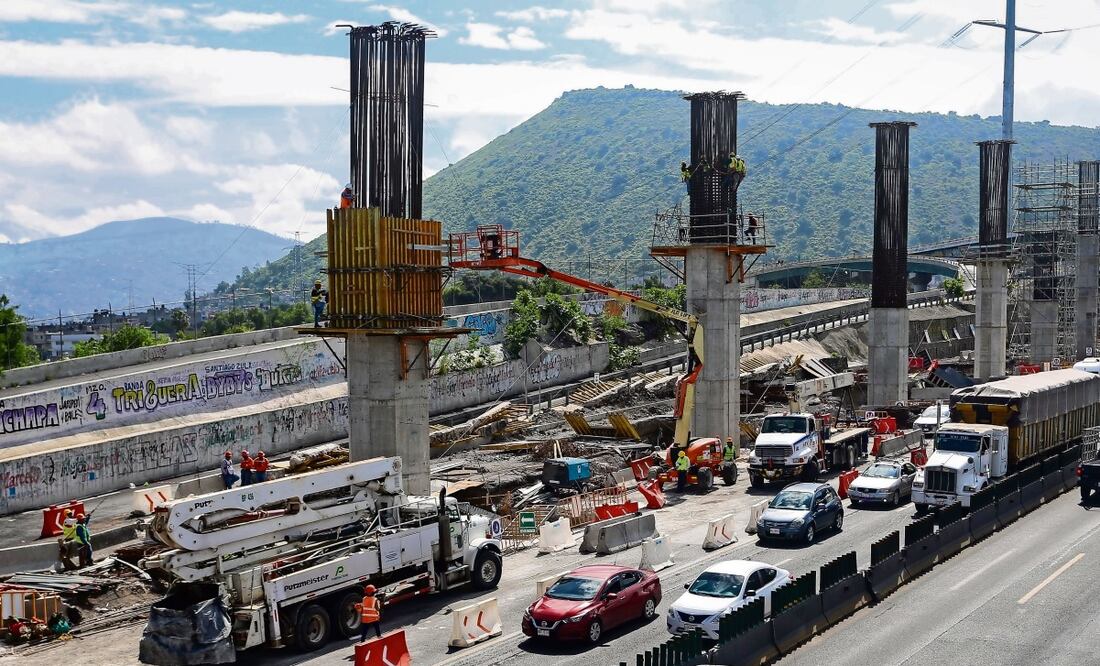 El tramo donde las labores van más lentas, es en el sector 2, de Valle de Chalco hacia la Ciudad de México. Foto: Luis Camacho / EL UNIVERSAL