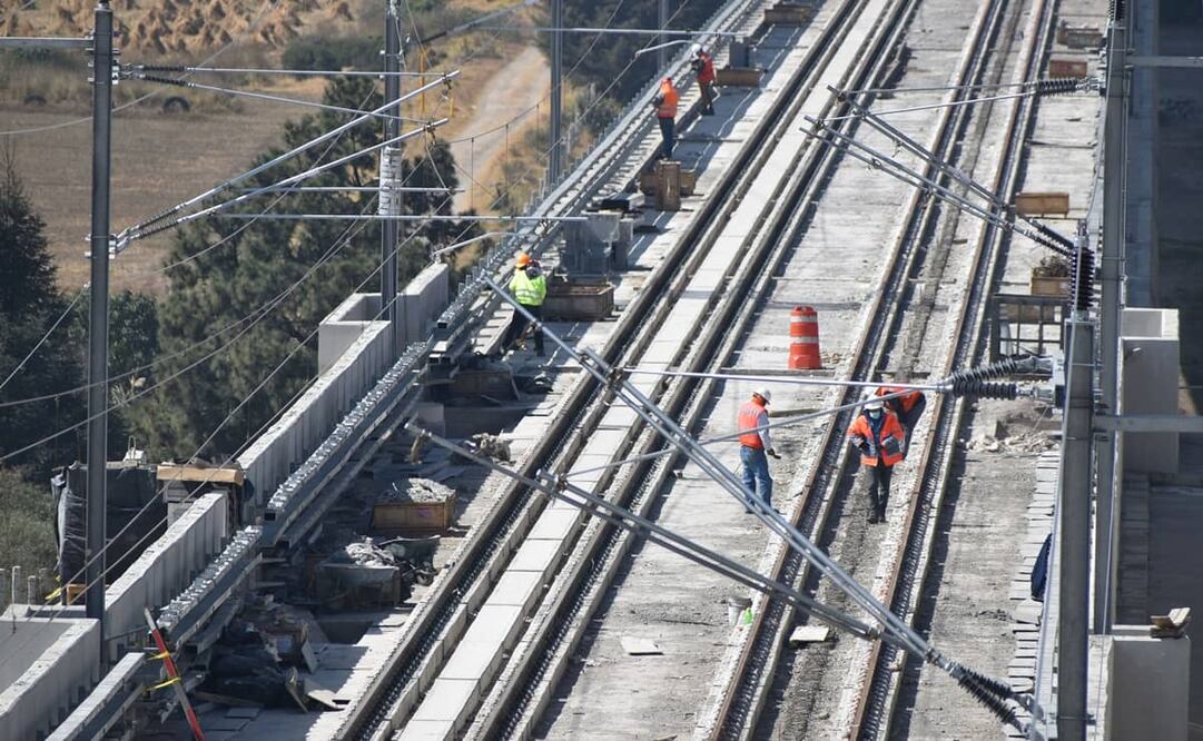 Ante el avance en las obras, se tiene contemplado que el Tren Interurbano México-Toluca sea inaugurado en septiembre de 2023. Fotos: Claudia González. EL UNIVERSAL