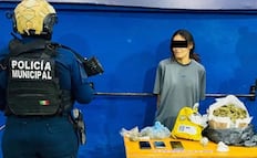 Cae mujer en posesión de marihuana y crystal en Guanajuato; acompañante logra escapar