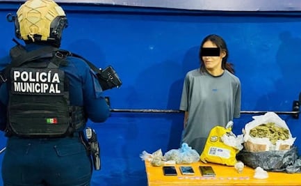 Cae mujer en posesión de marihuana y crystal en Guanajuato; acompañante logra escapar