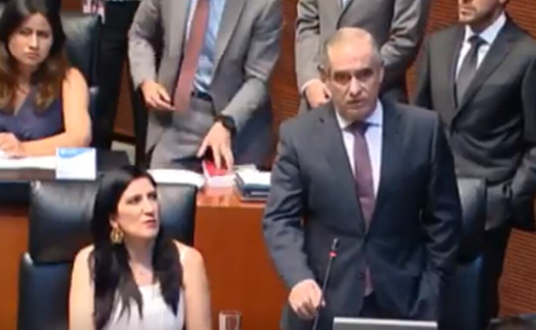 Kenia López y Julen Rementería, senadores del PAN. Foto: Captura de pantalla
