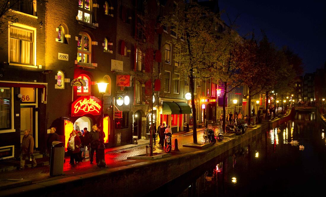 El Barrio Rojo de Ámsterdam (Foto: AFP)
