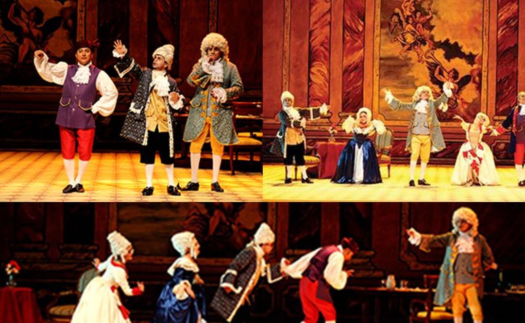 El montaje respeta el rigor vocal y musicalidad original con los que Mozart (1756-1791) dirigió en 1786, El Empresario Teatral, pero adaptado al contexto mexicano. FOTO: Helenico.gob.mx