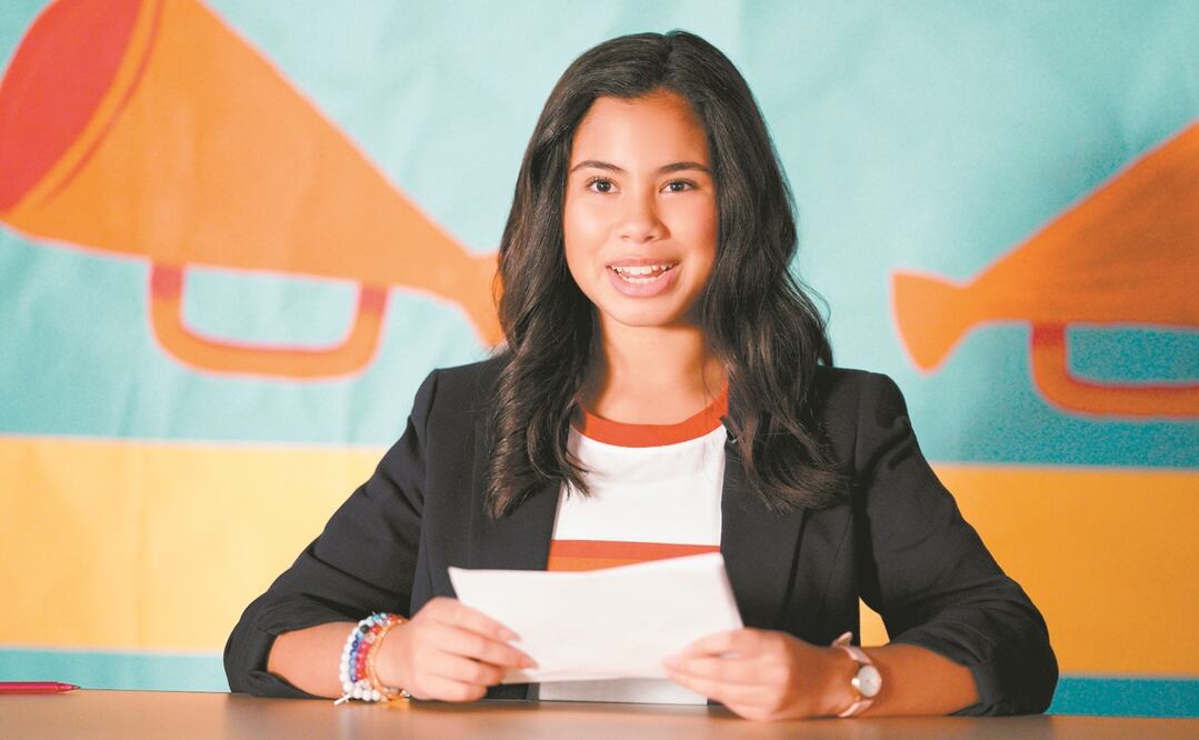 Tess Romero interpreta a la futura primera presidenta de EU en sus años de secundaria. Foto: DISNEY+