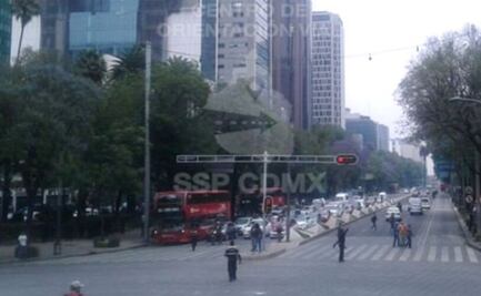 Se restablece circulación en Reforma e Insurgentes tras paso de manifestantes