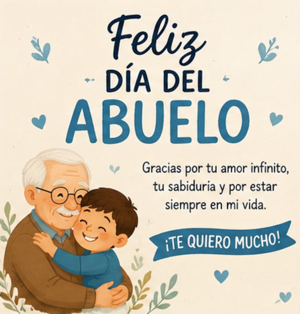 Imágenes para compartir este 28 de agosto, Día del Abuelo. Foto: Creada con IA