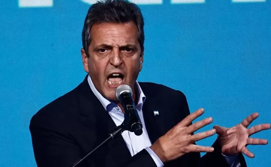 El candidato Sergio Massa fue el más votado en la primera vuelta. Foto: Getty Images