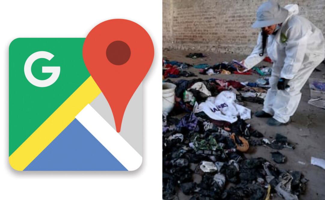 Aparece ubicación de crematorio clandestino, utilizado por CJNG, en Google Maps. Foto: AFP y google maps