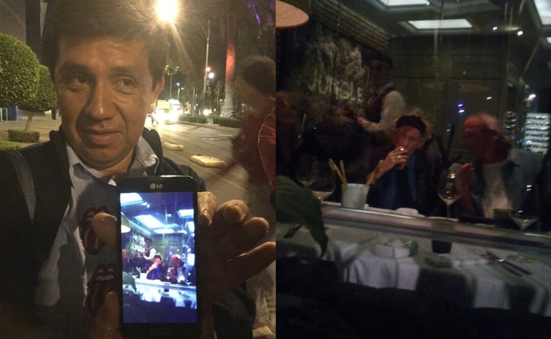 Captan a Keith Richards en restaurante sobre Reforma
