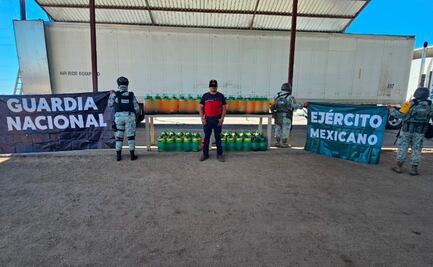 Aseguran en Sonora más de mil litros de metanfetamina escondida como limpiadores multiusos