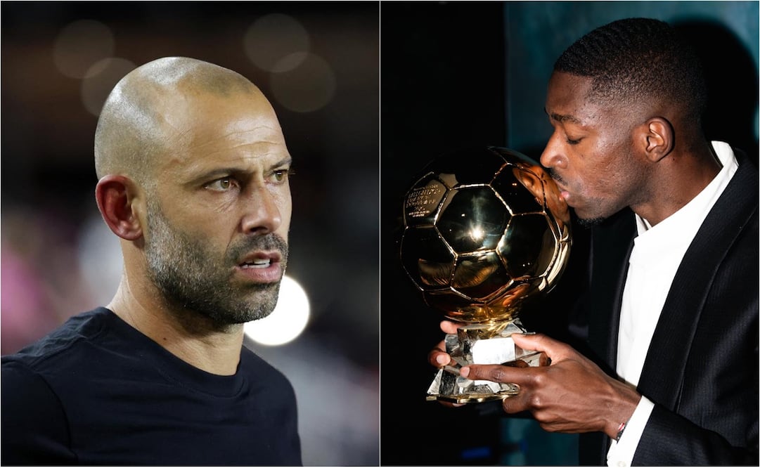 FOTO: ESPECIAL - Javier Mascherano felicita a Dembélé por el Balón de Oro:"Se notaba que era un jugador diferente"