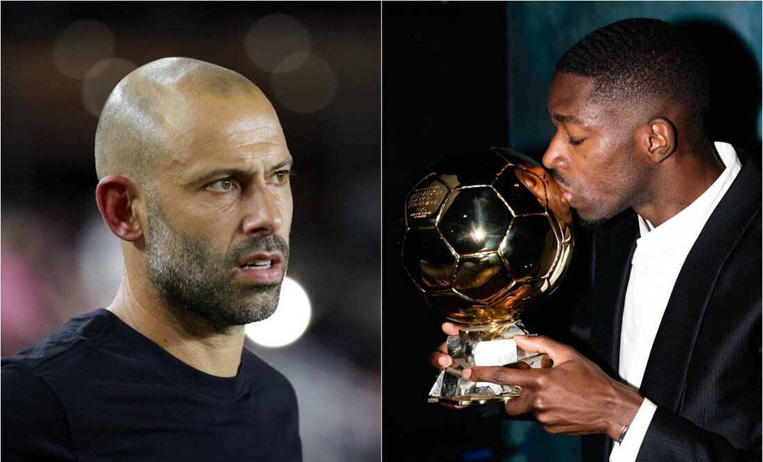 FOTO: ESPECIAL - Javier Mascherano felicita a Dembélé por el Balón de Oro:"Se notaba que era un jugador diferente"