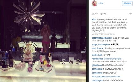 Christina Aguilera posts semi-naked photo