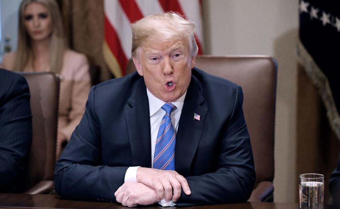 El presidente de los Estados Unidos, Donald J. Trump, asiste a una reunión con su gabinete en la Casa Blanca, Washington (Foto: EFE)