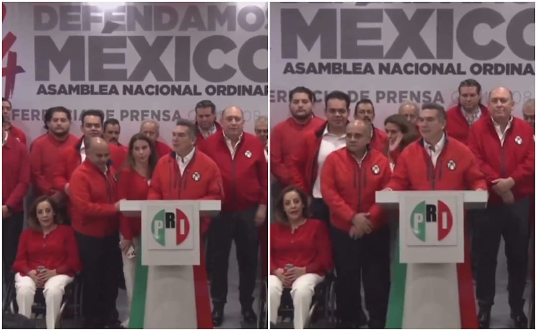 Carolina Viggiano se molesta tras ser desplazada. Fotos: Captura de video