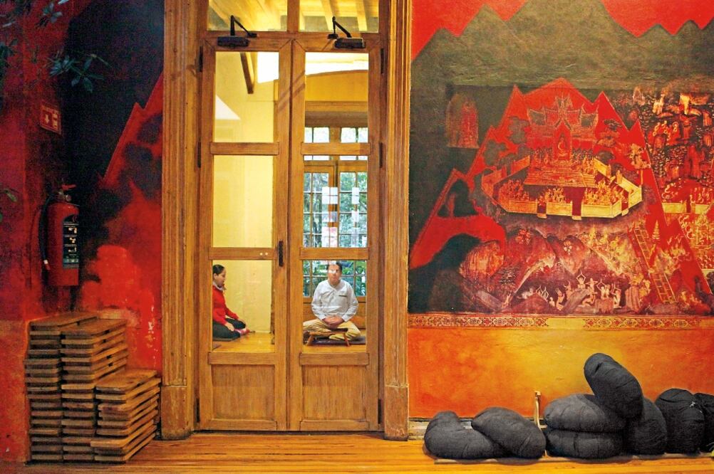 El Centro Budista de la Ciudad de México es un espacio abierto para cualquiera (LUCÍA GODÍNEZ. EL UNIVERSAL)