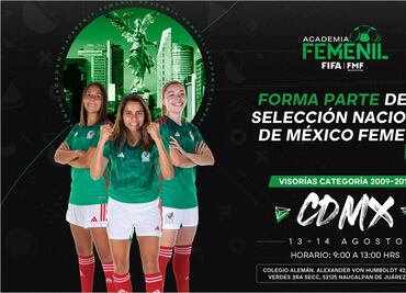Federación Mexicana de Futbol busca jugadoras para la Selección Femenil Sub-15