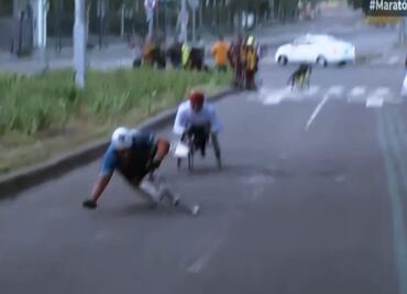 Maratón CDMX; atleta en silla de ruedas denuncia baches y discriminación