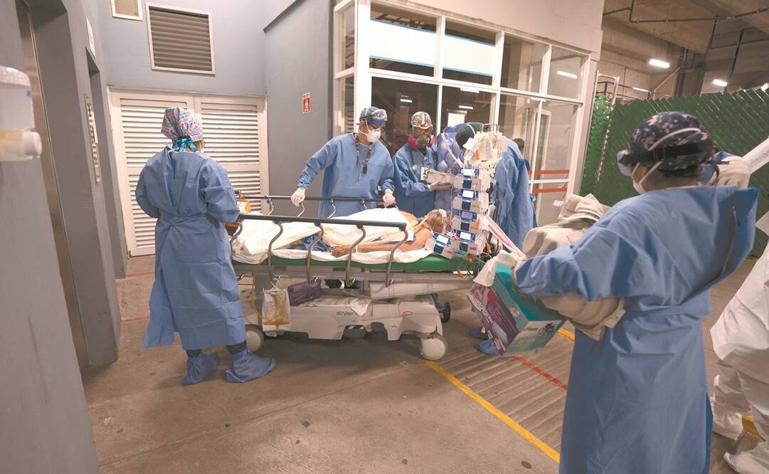 La hospitalización en camas generales es de 49% y con ventilación mecánica es de 44%, según la Ssa. Foto: Archivo/ EL UNIVERSAL.