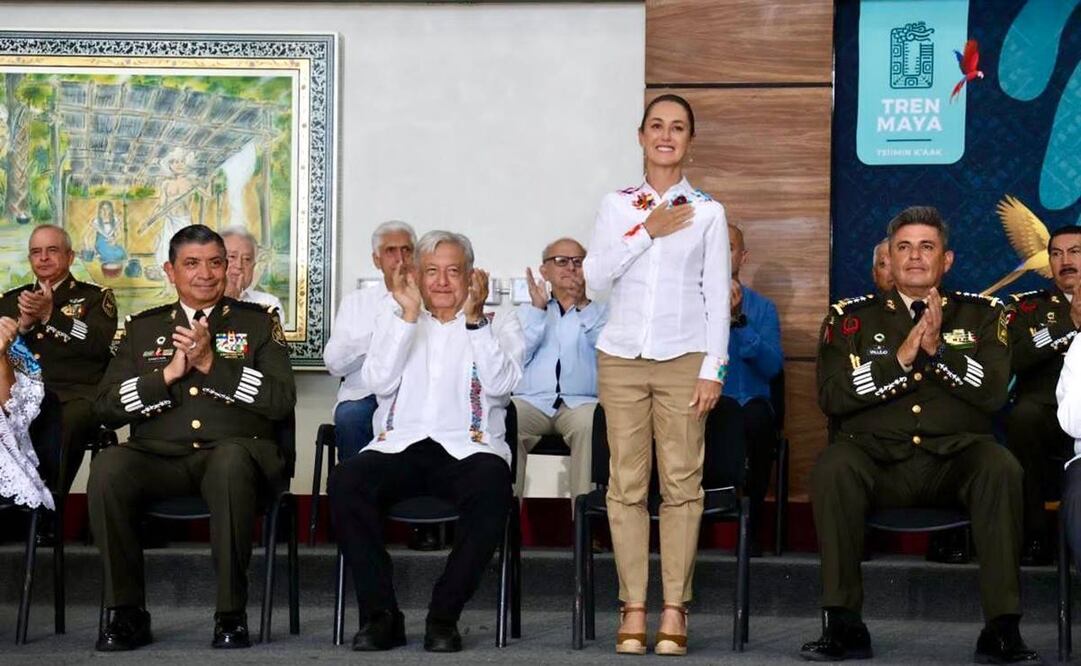 Claudia Sheinbaum y Andrés Manuel López Obrador. Foto: Presidencia