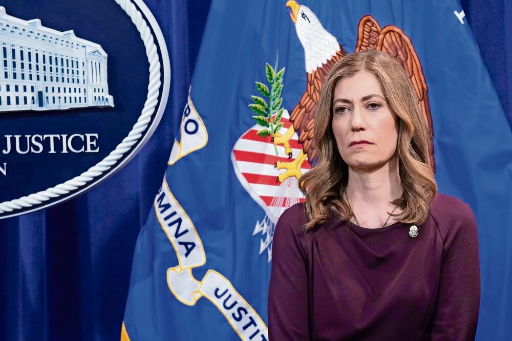 La directora de la DEA, Anne Milgram, el viernes pasado en Washington. La agencia no permitió que diera una entrevista sobre los presuntos contratos irregulares.