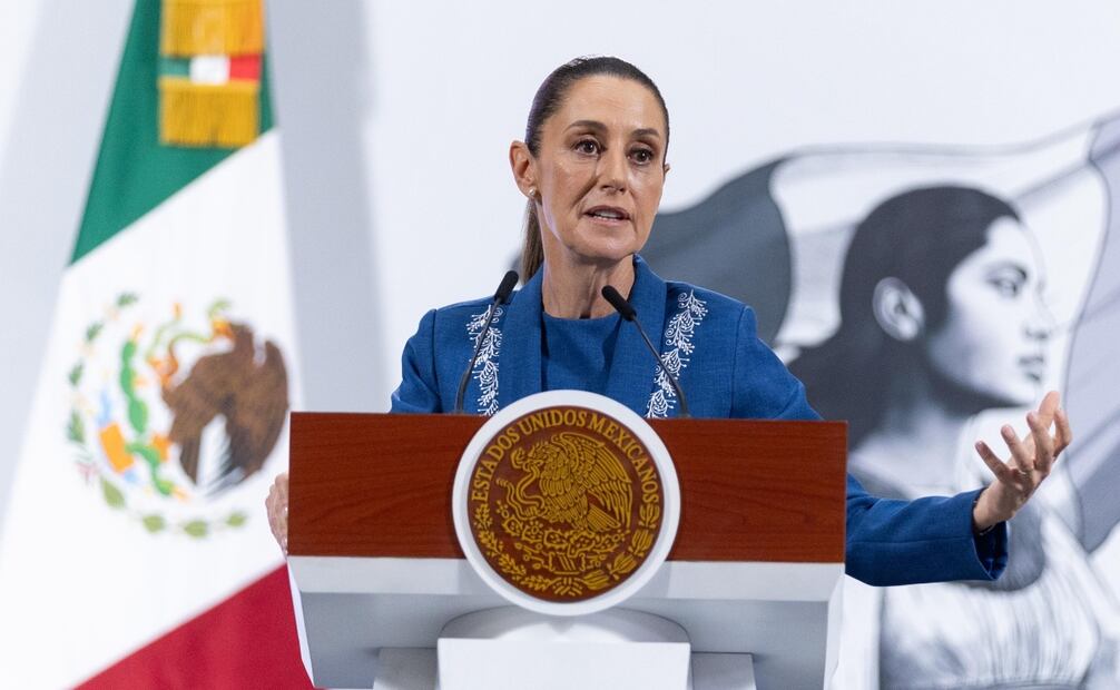 La presidenta Sheinbaum Pardo afirmó este jueves que es "es muy probable" que sí se reúna con su homólogo de Estados Unidos, Donald Trump, en la reunión del G7 que se llevará a cabo en Canadá la próxima semana. Foto: Hugo Savador / EL UNIVERSAL
