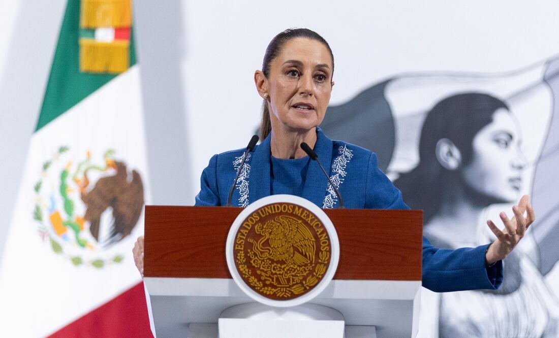 Conferencia de prensa matutina de la presidenta Claudia Sheinbaum el 12 de junio de 2025. Foto: Hugo Savador / EL UNIVERSAL