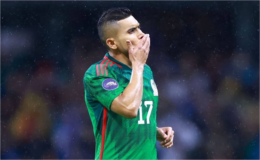 Orbelín Pineda en el Estadio Azteca contra Honduras