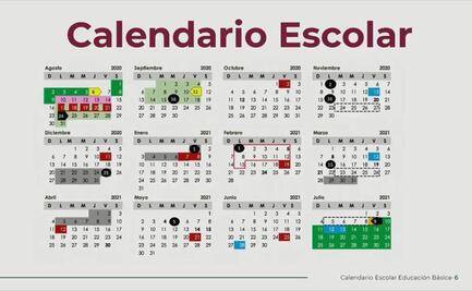 Estos son los puentes y vacaciones del ciclo escolar 2020-2021
