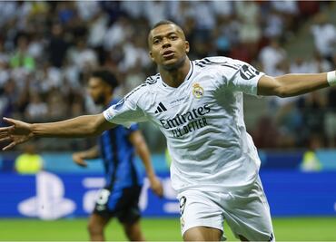 Kylian Mbappé se estrena como goleador del Real Madrid y conquistan la Supercopa de Europa