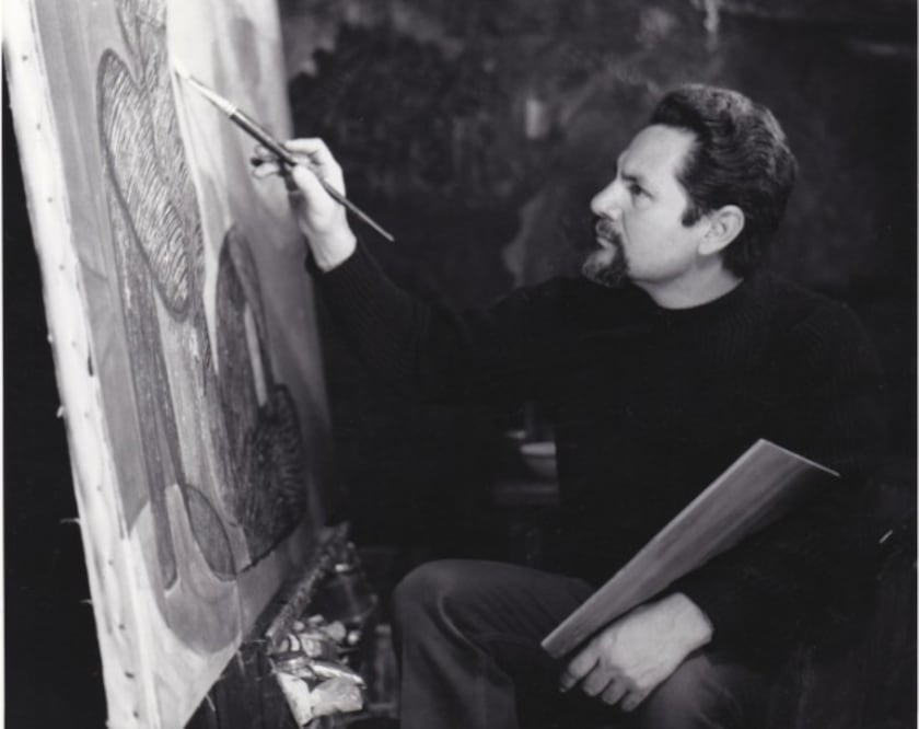 Adolfo Mexiac (1927-2019), grabador, muralista y pintor michoacano, dejó una obra ligada a las luchas sociales y a la historia visual del México del siglo XX.. Un de sus obras emblemáticas es Libertad de expresión. Crédito: Cortesía.