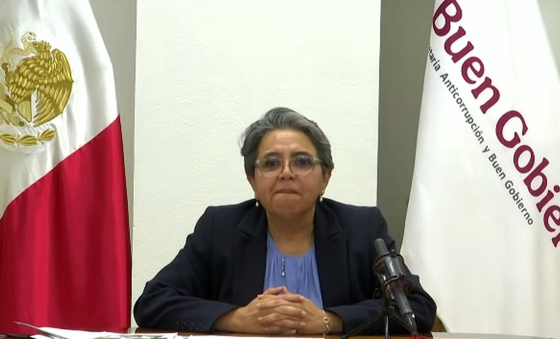 Raquel Buenrostro, secretaria de Anticorrupción y Buen Gobierno, en Con los de Casa. Foto: Captura