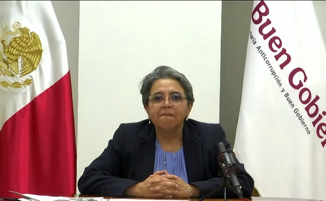 Raquel Buenrostro, secretaria de Anticorrupción y Buen Gobierno, en Con los de Casa. Foto: Captura