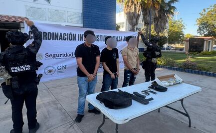 Detienen a cuatro en Culiacán; aseguran armas, drogas y capturan a presunto ladrón