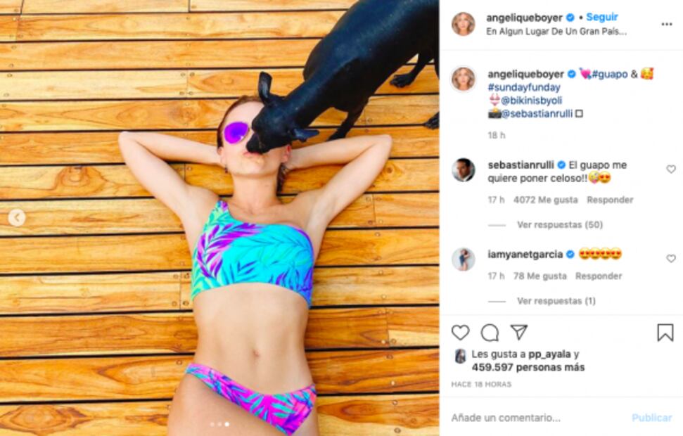Angelique Boyer disfruta del sol en sexy bikini y enciende el internet