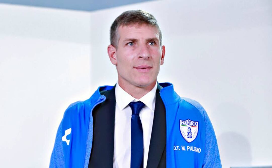 Martin Palermo durante su presentación como director técnico de los Tuzos del Pachuca. FOTO/IMAGO7