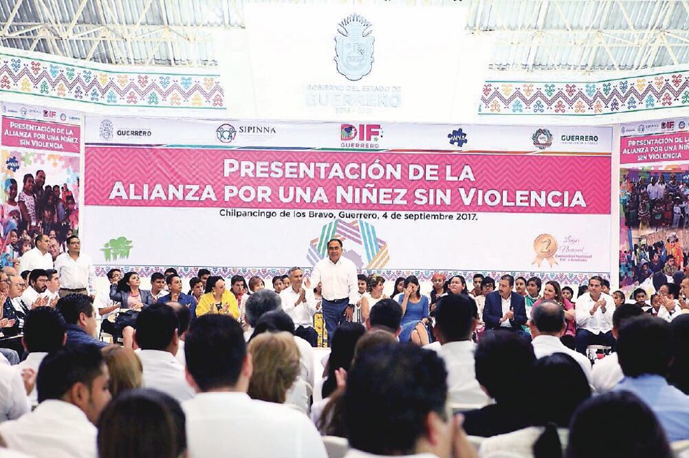 gobernador Héctor Astudillo dijo que el objetivo de los gobiernos federal y estatal es que todos se sumen a esta cruzada contra la violencia infantil (ARCHIVO. EL UNIVERSAL)