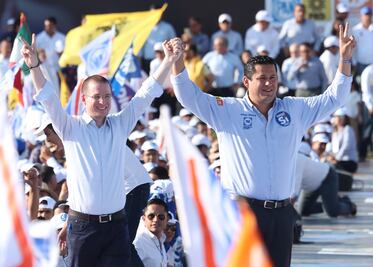 Anaya critica "corrupción" del PRI en mitin de Celaya