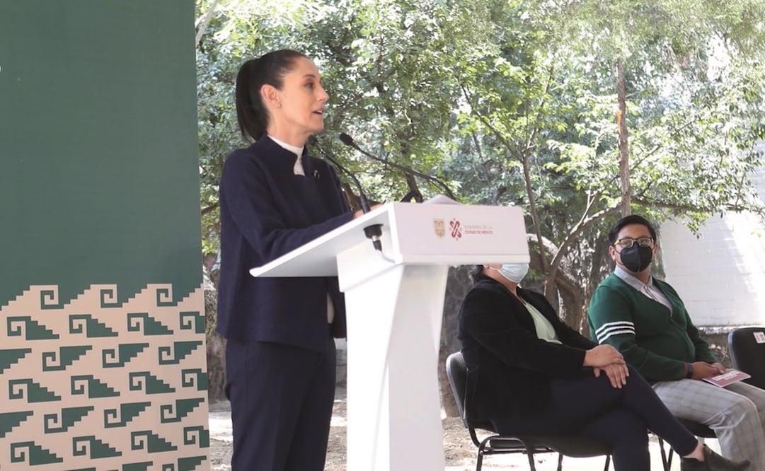 La jefa de Gobierno precisó que se cortará cable en las dos líneas del Cablebús. Foto: Valente Rosas. El Universal