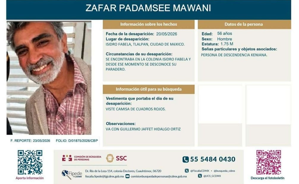 Fichas de búsqueda de dos estadounidenses hallados muertos en La Marquesa (24/06/2026). Foto: Especial
